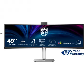 Monitor Philips 5000 series 49B2U5900CH/00 124 cm (48,8 inch) 5120 x 1440 píxeles Dual QHD LCD Negro