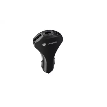 Navitel | Cargador divisor universal para coche | USP45 SLIM | Potencia USB-C: hasta 27 W, 5V - 3,6A; 9V - 3A; 12V - 2,5A; Potencia USB-A: hasta 18 W, 5V - 3A; 9V - 2A; 12V - 1,5A | 5 V | Coche C