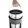 Papelera Durable 333023 17 L redonda metal plata