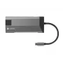Hub NATEC Fowler Plus USB Type-C negro gris MicroSD SD