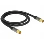 Cable coaxial RG-6/U DeLOCK 88922 1 m IEC negro