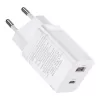 Cargador rápido Baseus Super Si Pro USB + USB-C 30W (blanco)