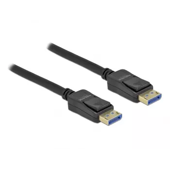 Delock - Cable DisplayPort - DisplayPort (M) a DisplayPort (M) - DisplayPort 2,0 - 1,0m - Compatible con 10K 60 Hz (10.240 x 4320) - Negro (80261)