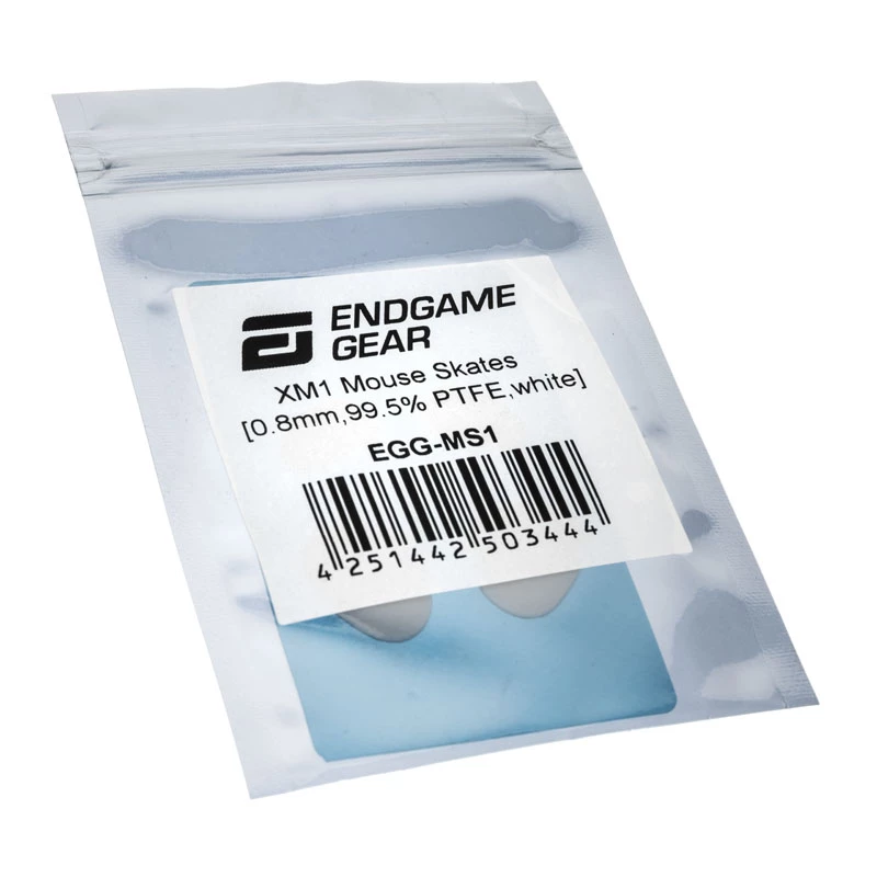 Patines para ratón Endgame Gear XM1, 99,5 % PTFE, blanco — set individual