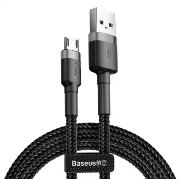 Baseus Cafule Cable Micro-USB 2.4A 1m (gris/negro)
