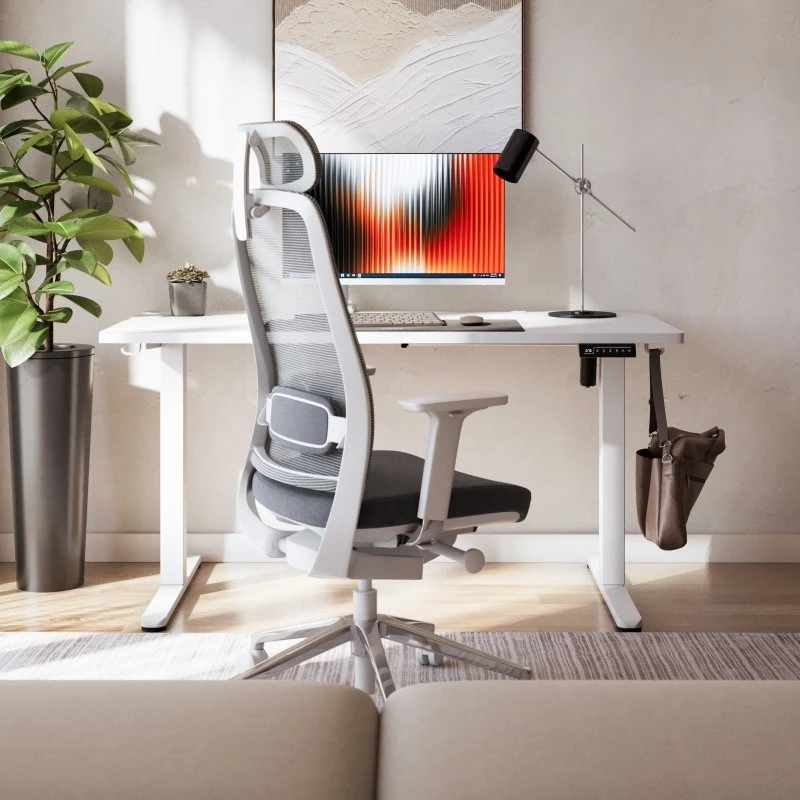 Escritorio mark adler Leader 7.3 Blanco — estación de trabajo ergonómica de altura ajustable