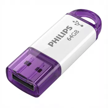 Philips FM64FD70D/00 Snow Edition memoria USB de 64 GB, USB 2.0, Magic Purple, pack de 2
