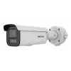 Hikvision Pro Series 4MP AcuSense Cámara de red tipo bullet varifocal motorizada con luz estroboscópica y aviso sonoro