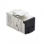 Módulo Keystone para patch panel DELOCK RJ45 Cat.6A con tapa atornillada, azul