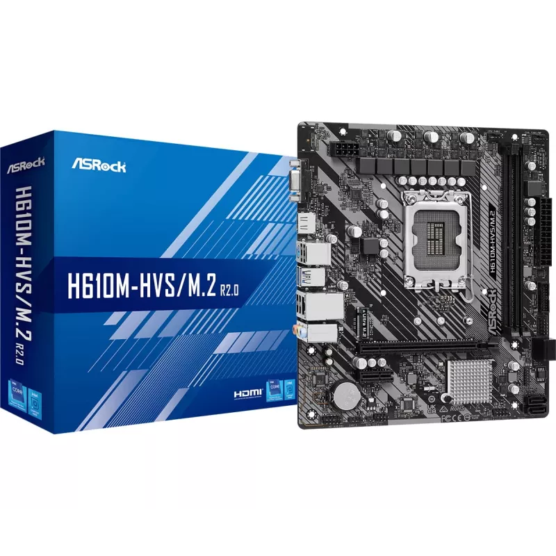 ASRock H610M-HVS/M.2 R2.0 DDR4 LGA1700 Placa base Micro-ATX