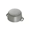 Cocotte Staub 20 cm gris hierro fundido