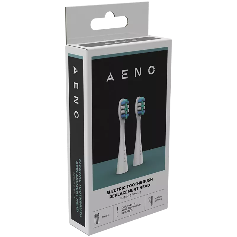 Cabezales de cepillo de repuesto AENO, Blanco, cerdas Dupont, 2 uds. en el set (para ADB0001S/ADB0002S)