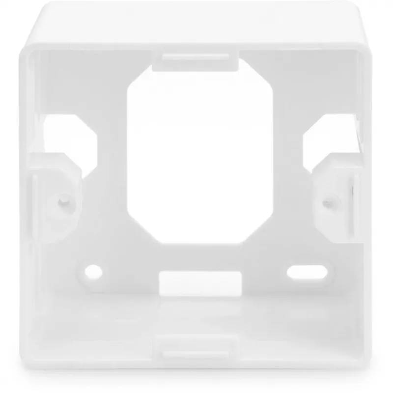 Toma de datos CAT.6A, superficie, apantallada, 2x RJ-45 LSA (blanco, 5 unidades, clase E)
