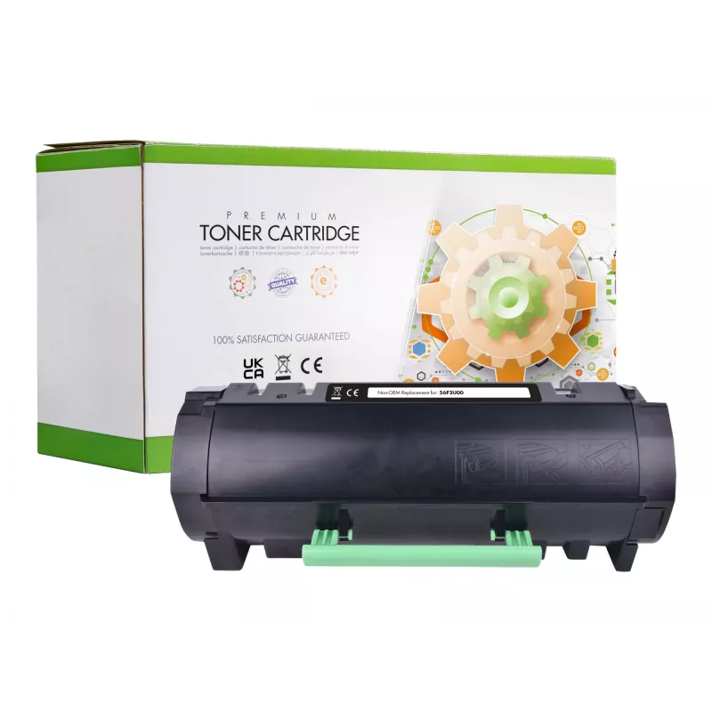Cartucho de tóner compatible Static Control para Lexmark 56F2U00 / 002-06-R562U negro