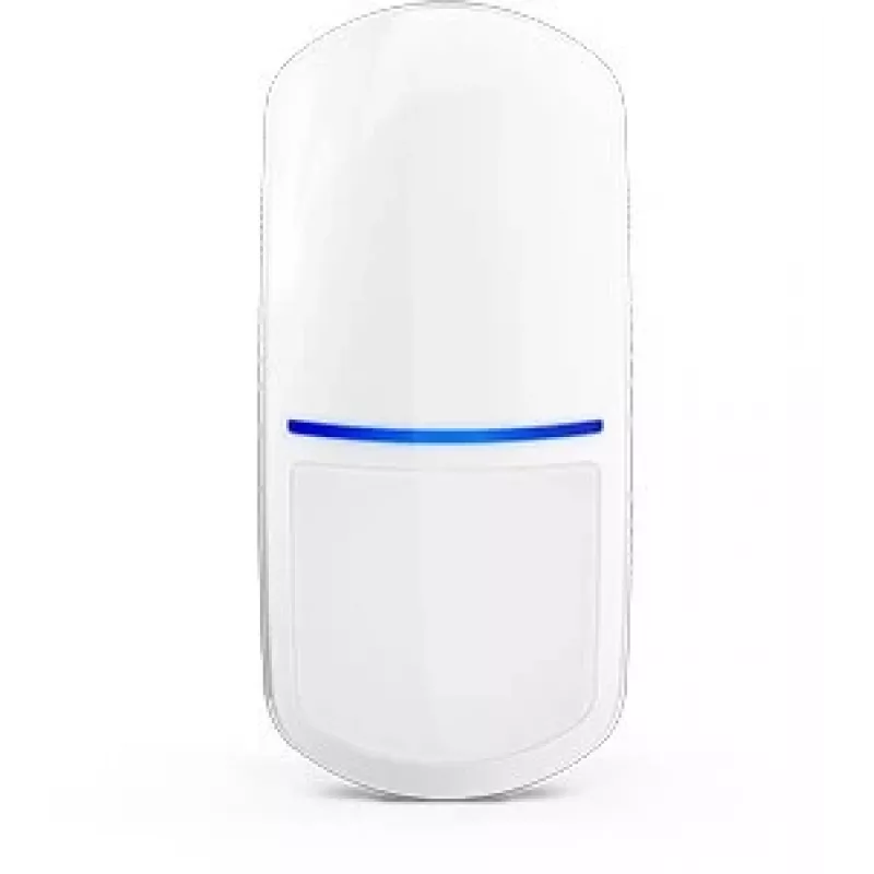 Detector de movimiento SATEL slim-DUAL-PRO — PIR + microondas, detección hasta 24 m, ángulo 90°, 12 V DC, altura máx. 2,4 m, tamaño compacto (62×137×42 mm)