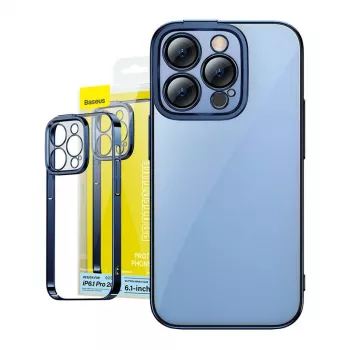 Funda protectora Baseus para iPhone 14 Pro – azul brillante transparente