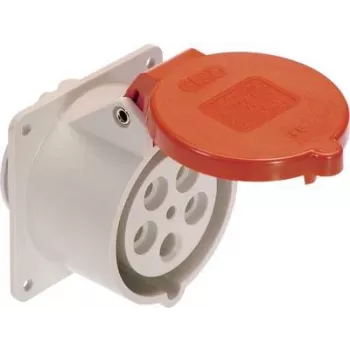Base de enchufe CEE industrial empotrable AS Schwabe 60441 — 32 A, 5 polos, 400 V