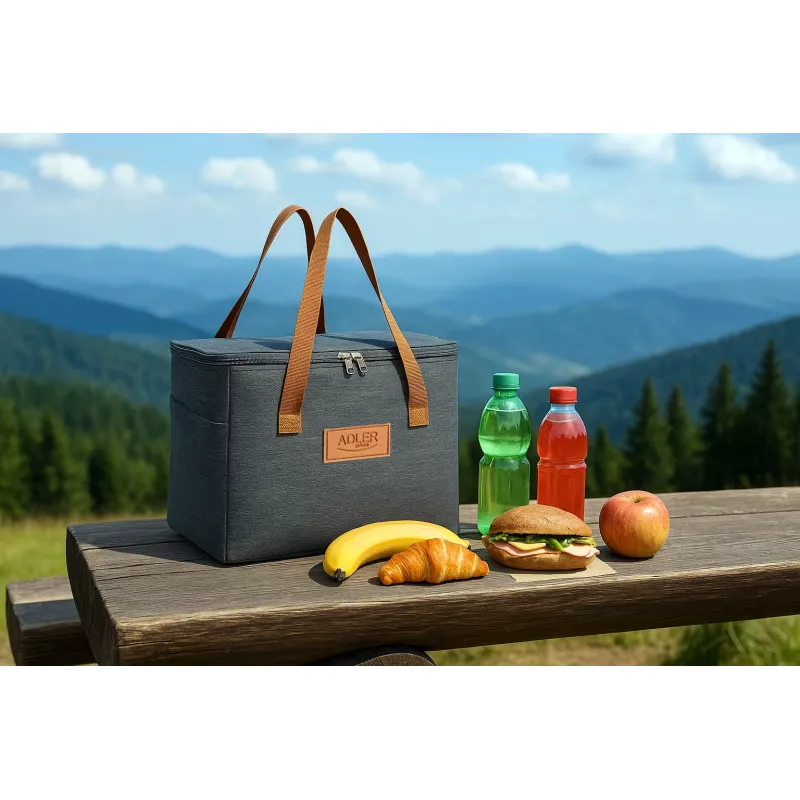 Bolsa térmica Adler AD 4523, capacidad 10 L, bolsa isotérmica blanda para alimentos y bebidas