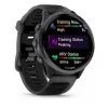 Smartwatch GARMIN Forerunner 570 — Caja de aluminio gris pizarra de 47 mm, correa de silicona negra translúcida