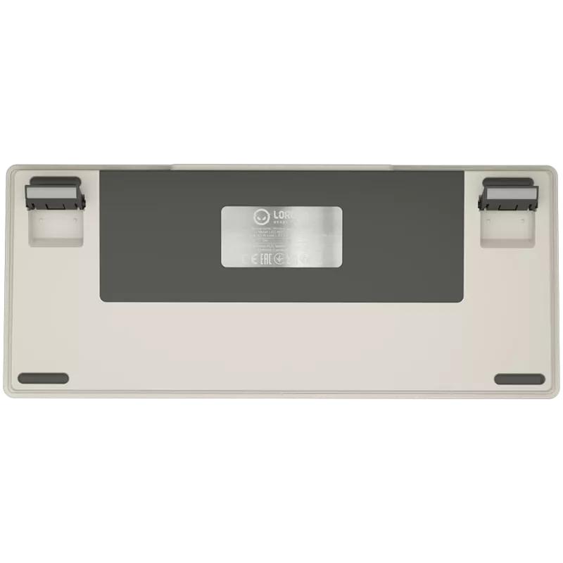 LORGAR KBP7075W, Teclado gaming mecánico 75% inalámbrico Pro, Beige, distribución EN