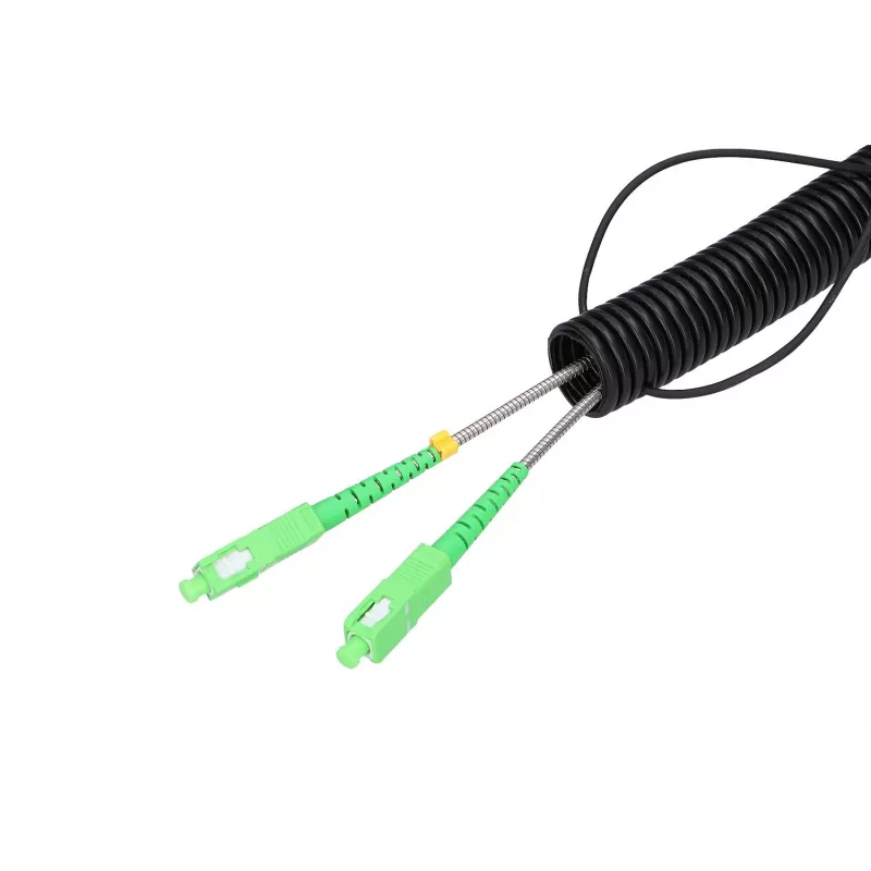 Cable de parcheo Extralink 2J SC/APC-SC/APC monomodo exterior dúplex G657A2 25 m