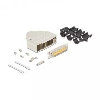 Conector de cable DeLOCK 67138 D-Sub de 44 pines plata conector macho