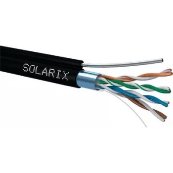 Cable de red Solarix SXKD-5E-FTP-PE-SAM RJ45 CAT5E 305 m negro