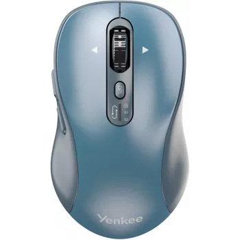 Ratón inalámbrico YENKEE YMS2010BE de doble modo ergonómico, receptor USB 2,4 GHz + Bluetooth 5.1, DPI de 4 niveles 1000–3200, 6 botones