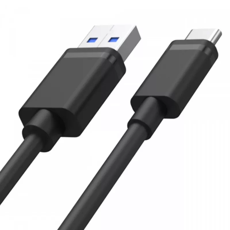 Cable USB-A a USB-C Unitek C14068BK, 2 m, USB 2.0, negro, conector-conector