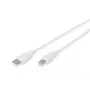 Cable de conexión USB Assmann, Type-A - B M/M, 3,0 m, compatible con USB 2.0, UL, beige (AK-300102-030-E)