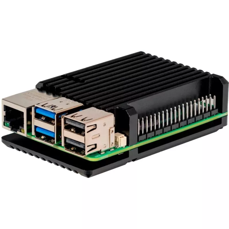 Joy-IT ARMOR Case BLOCK carcasa para SBC compatible con kits de desarrollo Raspberry Pi (RB-AlucaseP5-07)