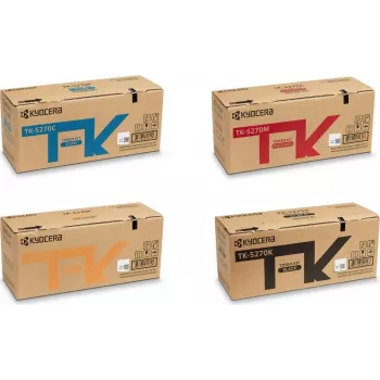 Set de tóner Kyocera TK-5270 original 4 colores BK/C/M/Y (MPN: OPTK-5270)