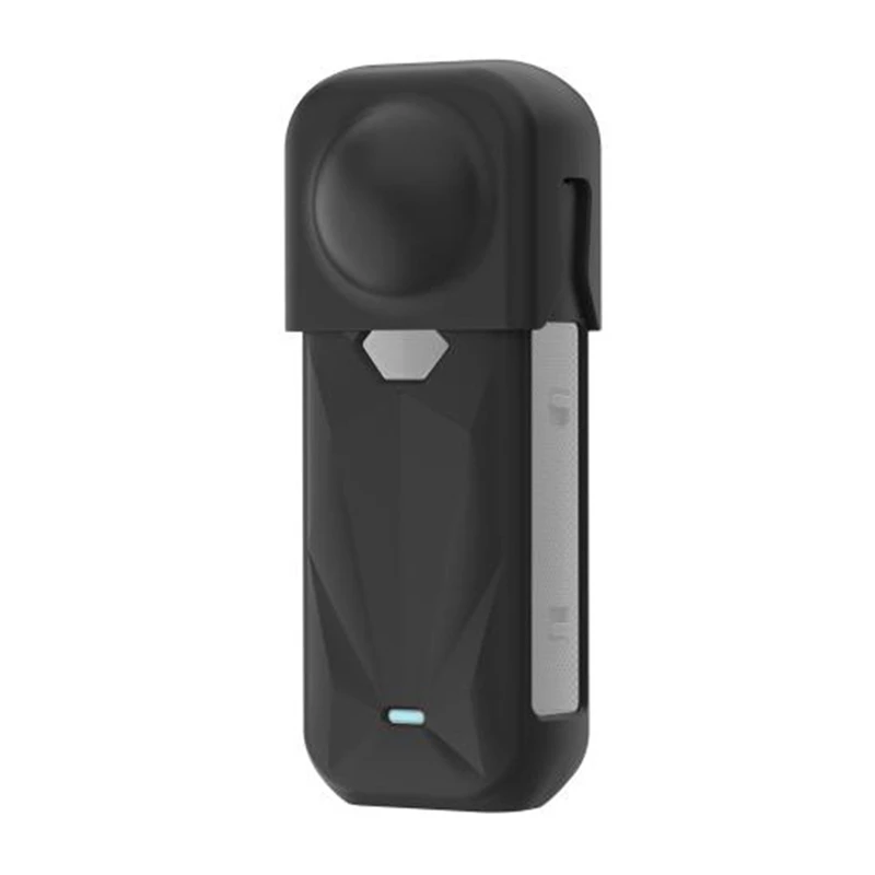 Funda protectora de silicona PULUZ con tapa de objetivo para Insta360 X5 (negra)