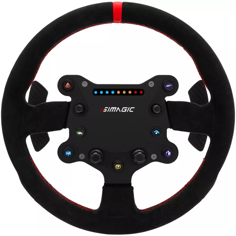 Simagic GTS Alcantara S202 — volante de sim racing forrado en Alcantara, modelo S202