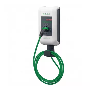 KEBA KC-P30-EC240422-L0R-GE c-series EN Type2 cable 6m 22kW-RFID-ME - VERDE EDIT