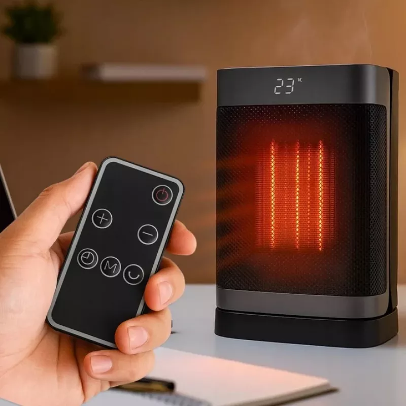 Extralink Radiador de torre eléctrico de cerámica 1500W LED mando a distancia