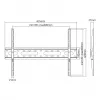 Sbox PLB-2546F-2 soporte de pared fijo para TV, 37-80 pulgadas, hasta 45 kg, VESA 600x400