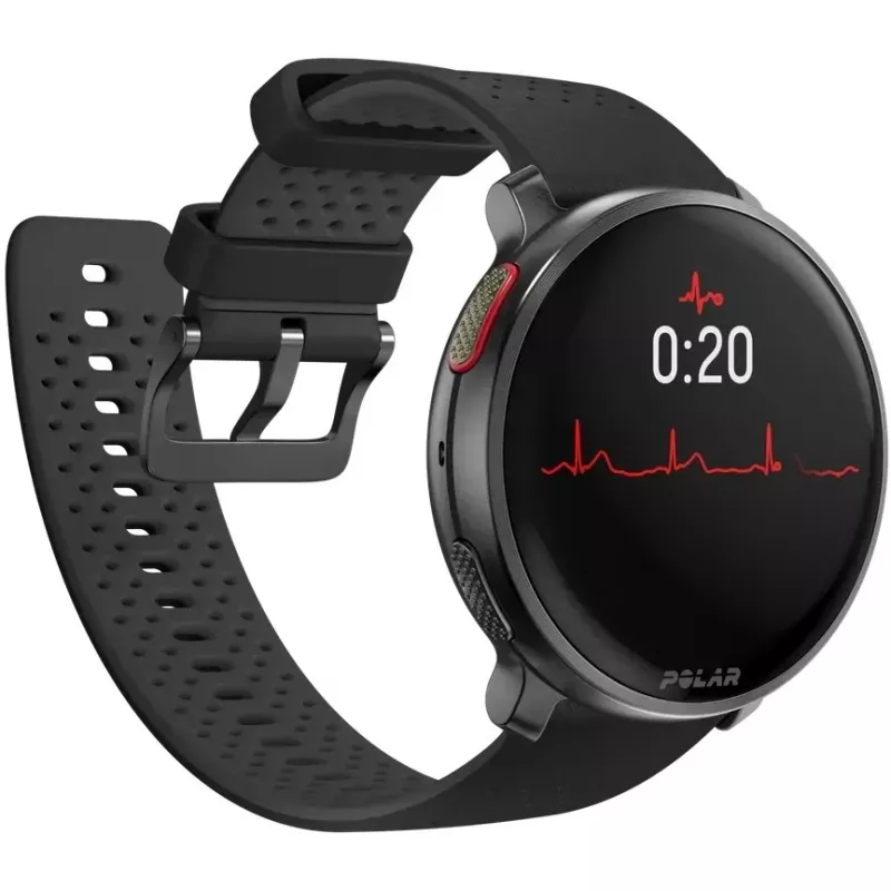 Polar Vantage V3 - Aluminio - Reloj deportivo con correa - Silicona - Pantalla 3,5 cm (1,39 inch) - 32 GB - Bluetooth - 57 g - Night Black (900108890)