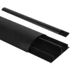 Canaleta para cables de aluminio MACLEAN MC-814 B negra — cubrecables