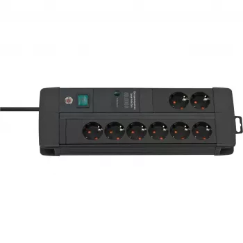 Alargador de corriente Brennenstuhl 1256000678 3m 8 tomas AC para interior negro