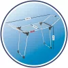 Tendedero VILEDA King White 157247 — acero, 20 m de superficie de secado, plegable con ruedas