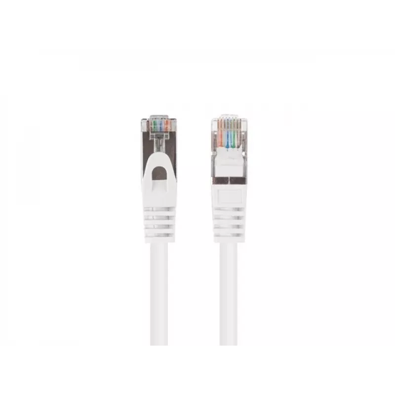 Lanberg PCF6-20CC-0025-W Cable de conexión Cat.6 FTP, 0,25 m, Blanco, paquete de 10