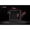 Savio Noctis Glass RGB Cube caja para PC, ATX/Micro-ATX/Mini-ITX, frontal de vidrio templado, ventiladores RGB, negra