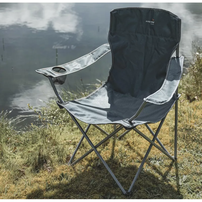 Spruce Arm Chair, Fjord Blau 480088, silla de camping azul, modelo 2025