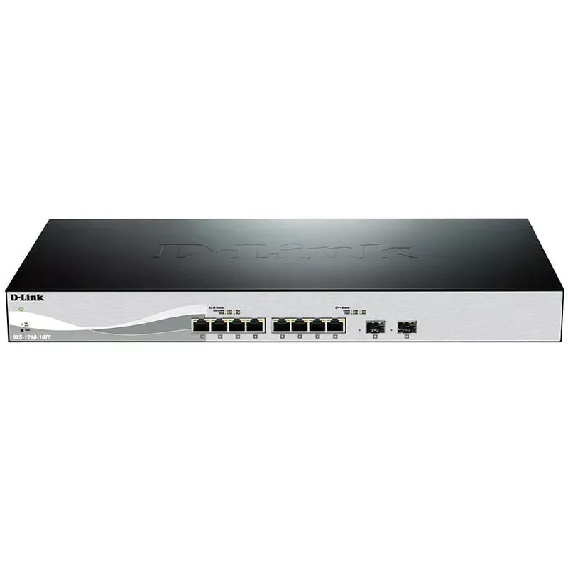 D-Link DXS-1210-10TS gestionado L2/L3 10G Ethernet (100/1000/10000) 1U negro, plata