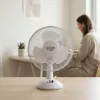 Adler | AD 7302 | Ventilador de mesa | Blanco | Diámetro 23 cm | Número de velocidades 2 | Oscilación | 60 W | No