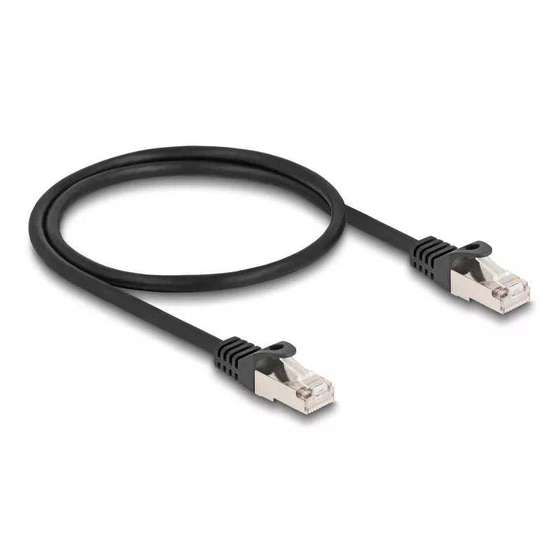 Cable DeLOCK RJ50 conector macho a conector macho S/FTP 0,5 m negro