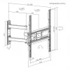 Soporte de pared para TV SBOX PLB-3644-2 para televisores de 32–55