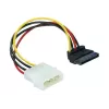 Cable de alimentación SATA HDD 4-Pin conector macho acodado DeLOCK 60101