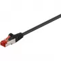 Cable de red Goobay 68693 RJ-45 Cat6 1 m negro